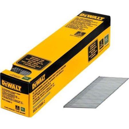 Dewalt Collated Finishing Nail, 15 ga, Galvanized, Angled DCA15200G-2